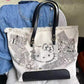 Kitty Embroidered Tote Bag
